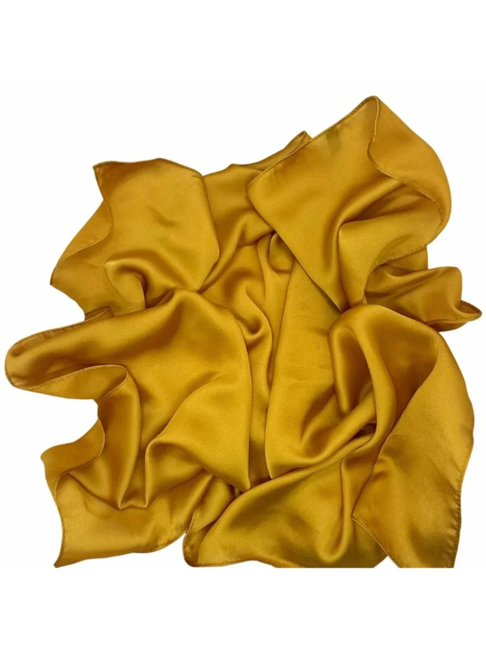✨Bandana Silky Soft Square Scarf Mustard Yellow Hiyab Neckerchief Shawl headband